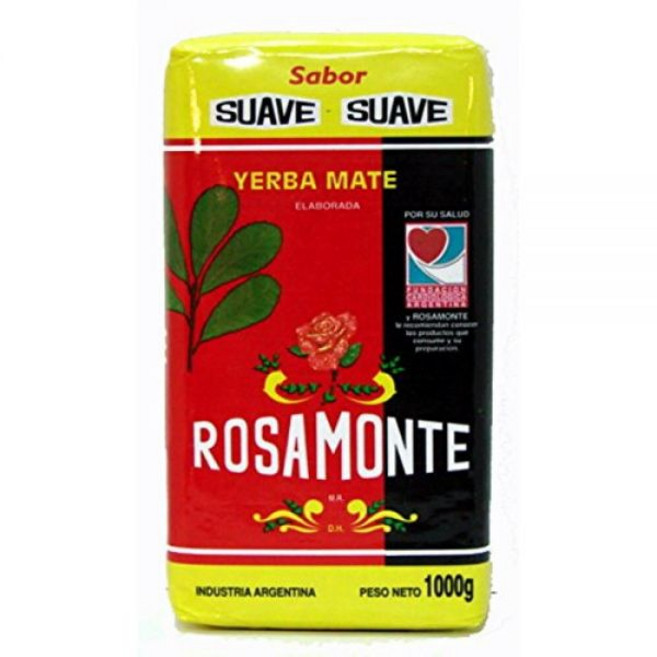 ROSAMONTE Yerba Mate Suave 1kg 2팩 Rosamonte