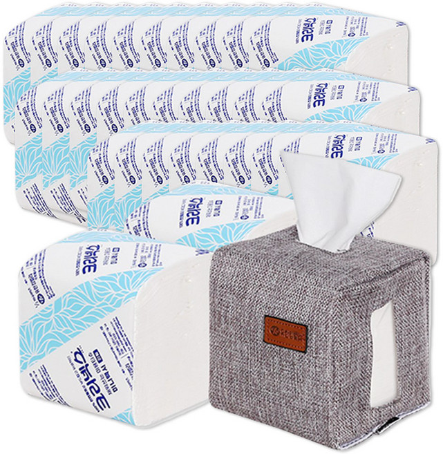 크리넥스 채워쓰는 미용티슈 미니맥시 리필, 250개입, 30개