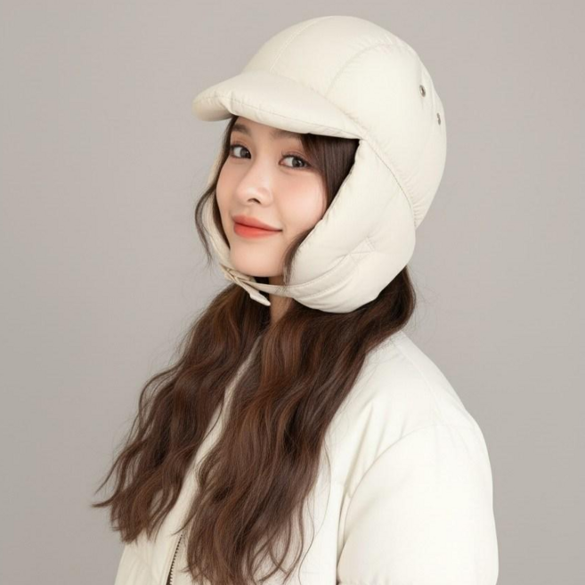 라베사 겨울 패딩모자 방한모자 남녀공용 군밤모자