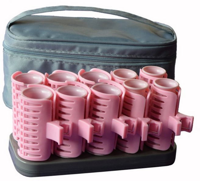 전기 헤어롤 셋팅기 휴대용 외국 여행용 열 셋팅롤 구르프 앞머리 물결펌 웨이브 왕 볼륨 업그레이드 버전, 혼합색상, 1개