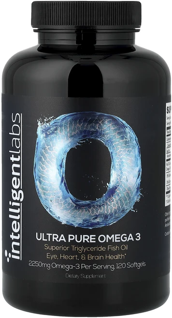 프리미엄상품 Intelligent Labs 울트라 퓨어 오메가3 소프트젤 120정(소프트젤 1정당 750mg) 부모님챙기세요, IntelligentLabs울트라퓨어오메가3소프트젤12, 1, 120정 - 쿠팡