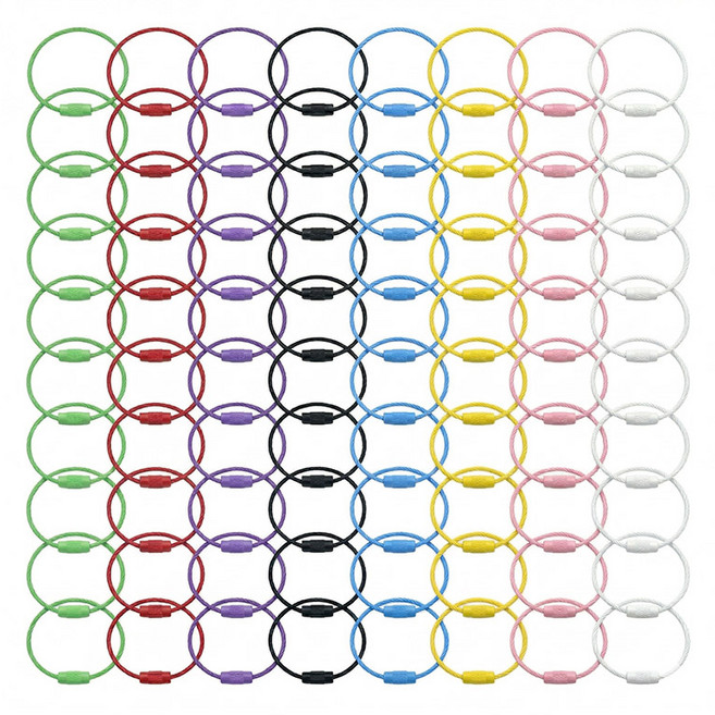 제로앤나인 컬러 와이어링 80개, 1개, 믹스