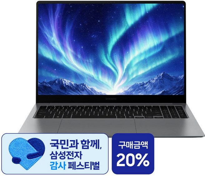 삼성전자 갤럭시북5 프로 NT960XHA-K71A 인텔 울트라7 16인치 고해상도 AI 코파일럿+ 윈도우11 터치 스크린 직장인 대학생 노트북, WIN11 Home, 16GB, 512GB, 그레이