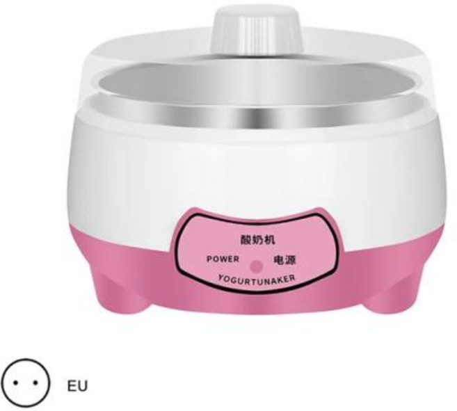 요거트 메이커 요구르트 요플레 제조기 쌀 와인 효소 나토 발효기 일정한 온도 발효 미니 자동 1.2L 그린 오렌지 스틸 1 개, 1개, 1) Pink