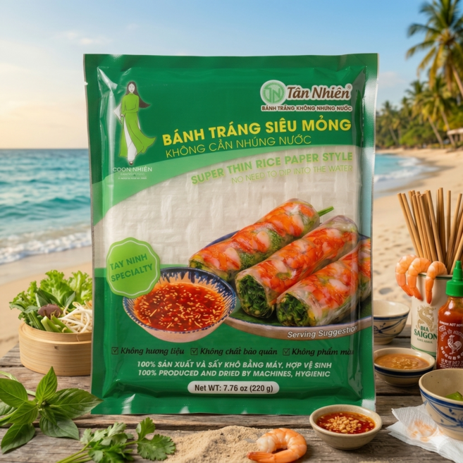 탄니엔 반짱씨우몽 라이스페이퍼, 220g, 1개