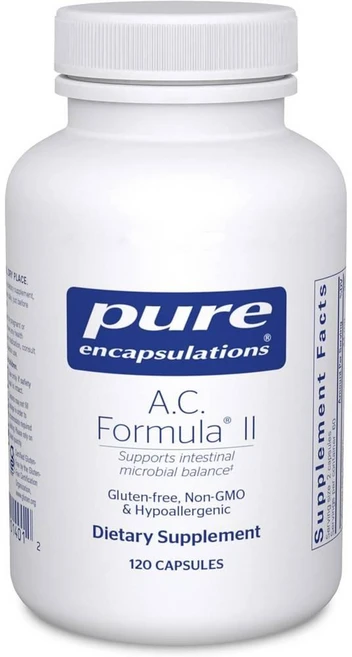 퓨어인캡슐레이션 A.C. 포뮬라 II 카프릴산 브로멜라인 캡슐 Pure Encapsulations, 1개, 120정 - 쿠팡