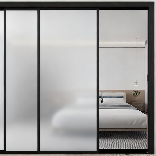 Jeernare 사생활보호 창문시트지 물로만 붙이는 유리 시트지 흔적없이 반복사용가능 2M 3M, 반 투명