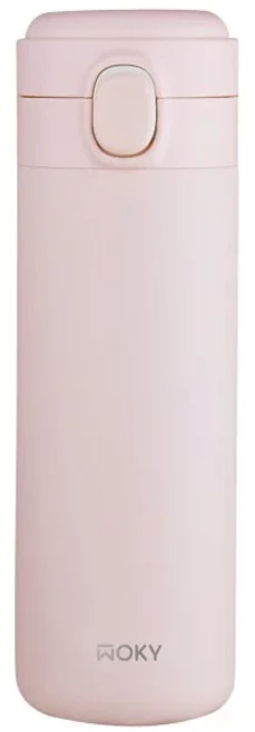 WOKY 保溫杯 彈蓋式設計 台灣製造, 霧粉, 1個, 450ml
