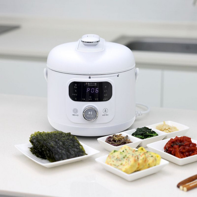 키친아트 전기압력밥솥 3~4인용 예약기능, 화이트, KRP-IH34WH