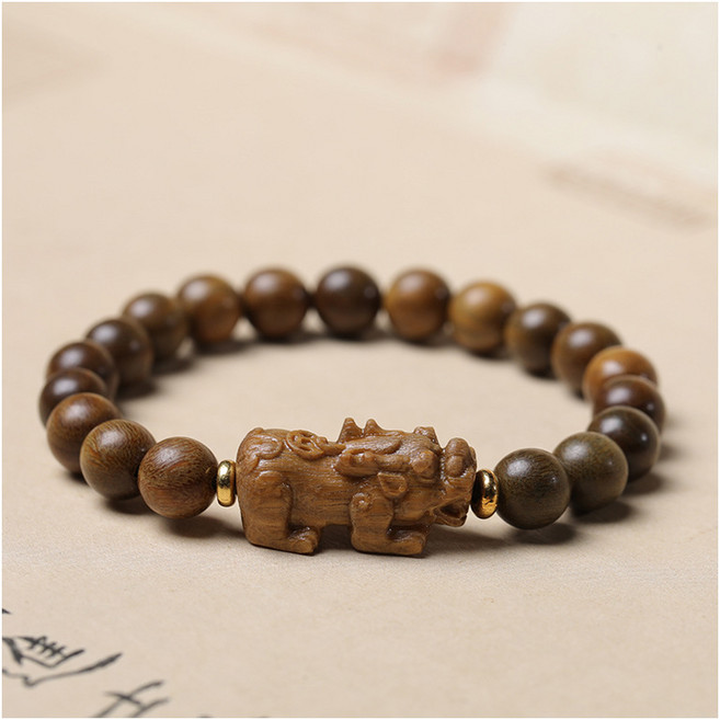 호이고고 재물운 소원성취 비휴 염주 향나무 팔찌