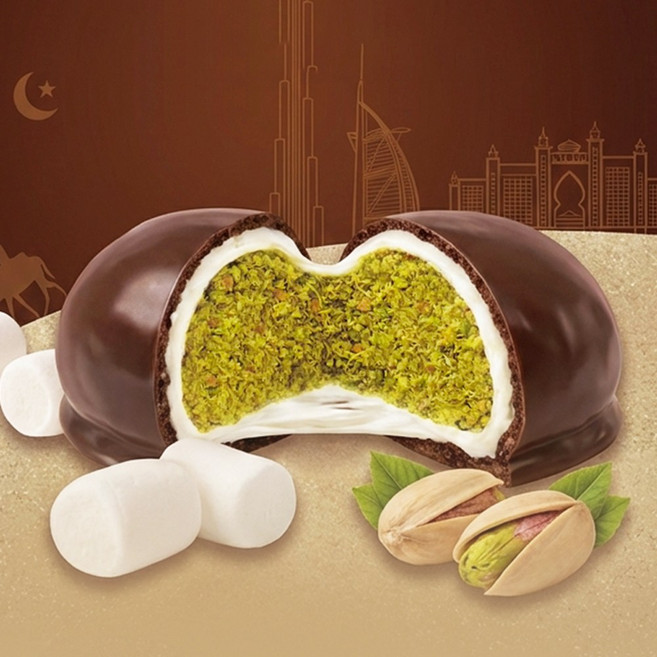 [더리얼파머스] 두바이 쫀득쿠키 두쫀쿠 두쫀볼, 16개, 40g