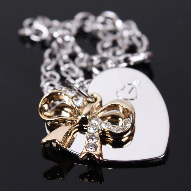 왈가독 강아지 고양이 무료각인 리본큐빅 인식표 이름표 목걸이형, 1개