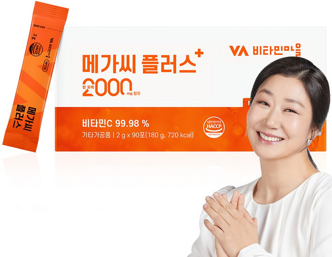 비타민마을 메가씨 플러스 비타민c 2000, 1개, 90회분