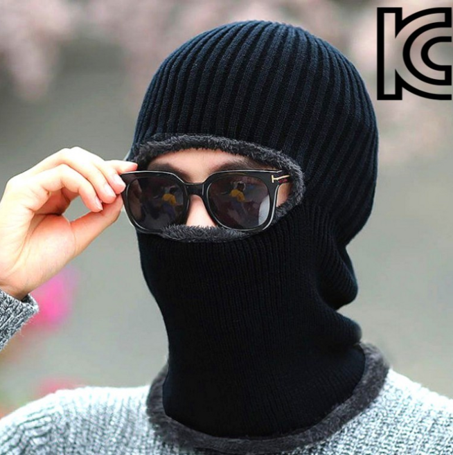 [인사이드몰] 땡처리특가 남성 여성 니트바라클라바 넥워머 일체형 스키 보드 융털 기모 방한 털모자 목토시, 1개, 네이비