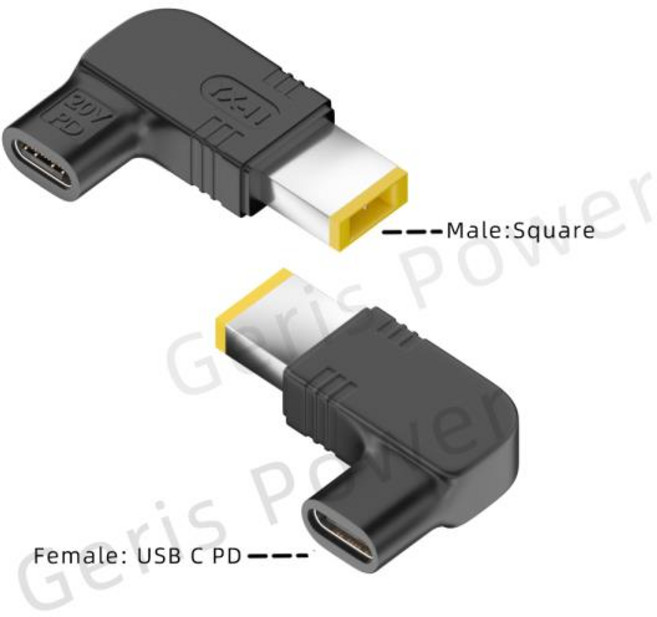 C타입- 노트북 충전기 컨버터 아수스 레노버 HP 델 에이서 삼성 USB 고속 어댑터 커넥터 P D 100W, 04 For 레노버 씽크패드, 한개옵션1