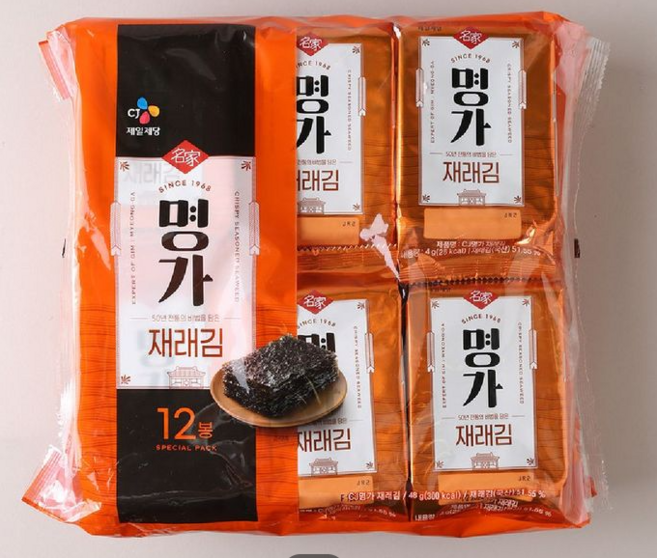 CJ명가 재래김 4G*12EA 도시락김, 24개, 4g
