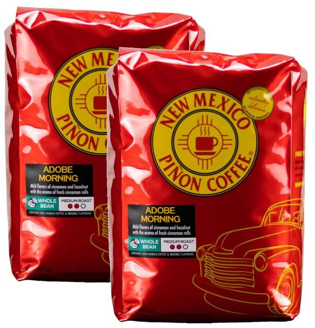 뉴멕시코 피니언 커피 어도비 모닝 미디엄 로스트 홀빈 원두커피 907g, 2개