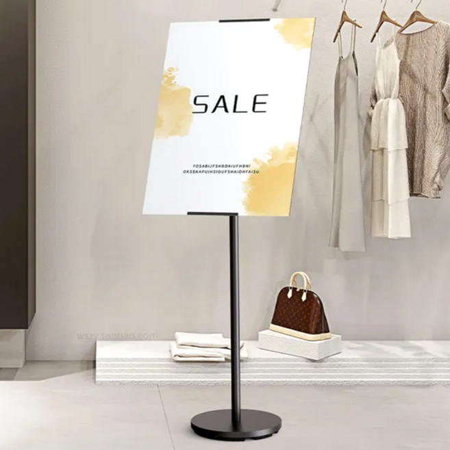 POP 거치대 폼보드 포맥스 이젤 판넬 포스터 메뉴판 철제 받침대, 1개