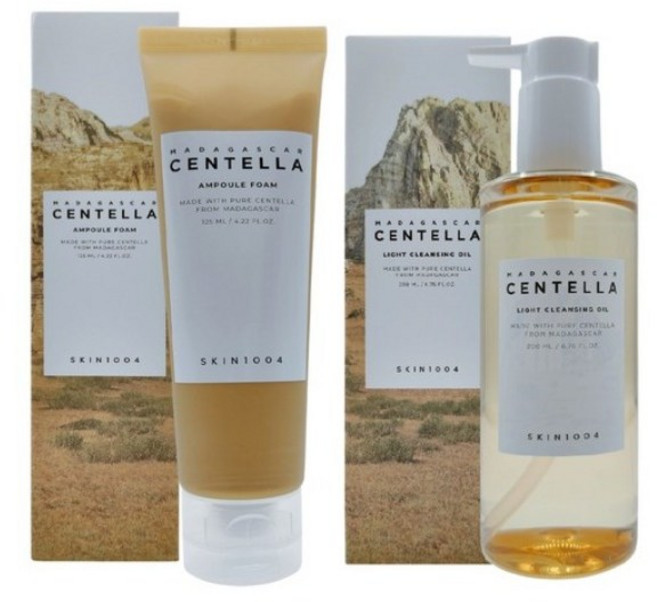 스킨천사 SKIN1004 마다가스카 센텔라 앰플폼 + 라이트 클렌징 오일 200ml, 2세트