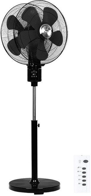 유니맥스 공업용 360도 회전 더블헤드 리모컨 선풍기, UMDF-R36055