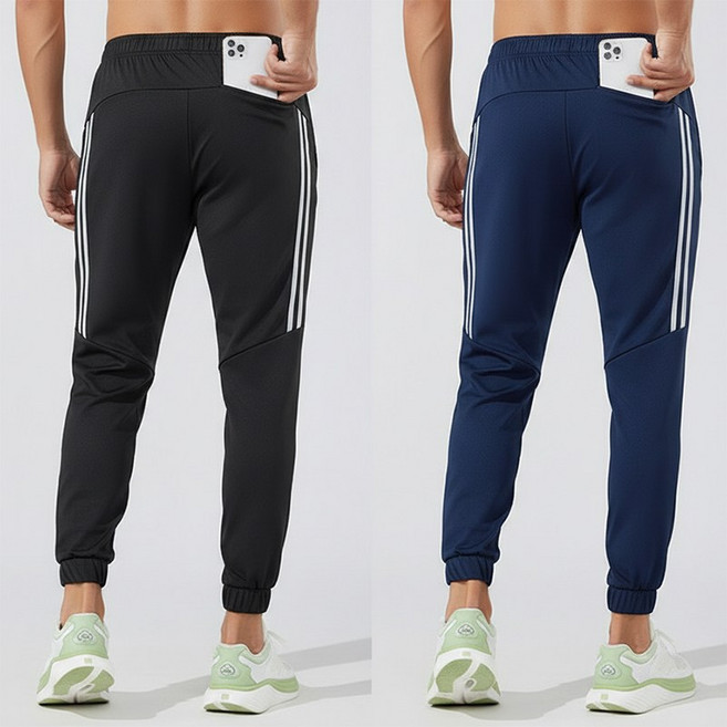 UPPERCUT 남성 기능성 트레이닝팬츠 2P 세트 남자 여름 츄리닝 러닝 조깅 등산 트레이닝 자전거 팬츠 빅사이즈 남자 츄리닝