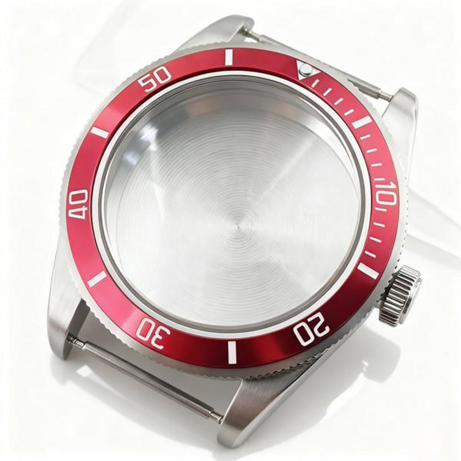 호환 39mm 실버 시계 케이스 돔형 사파이어 크리스탈 NH34 NH35 NH36 ETA2824 PT5000 자동 무브먼트용 튜더 블랙 베이 모드 부품, [02] Steel Back ETA2824, [53] A7