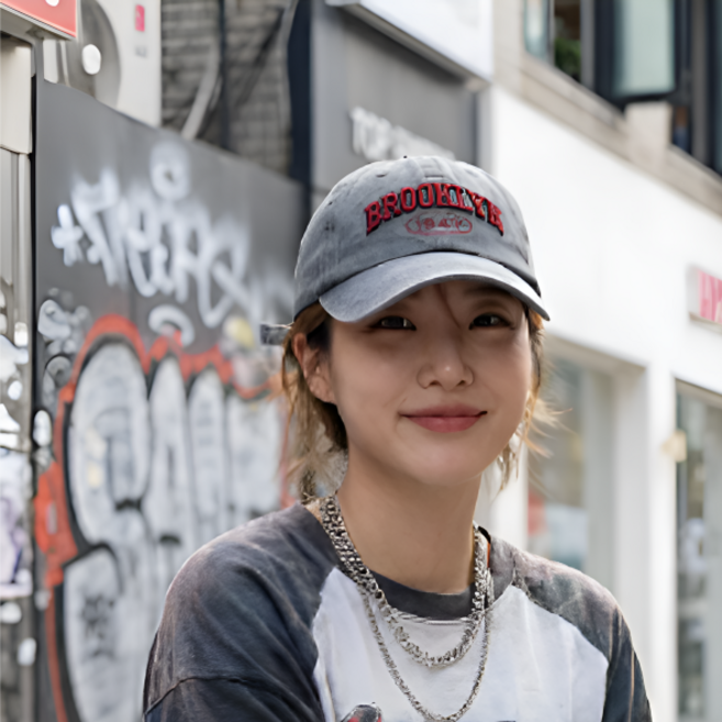 린델 1+1 브루클린 빈티지 워싱 남녀공용 데일리 볼캡 야구 모자