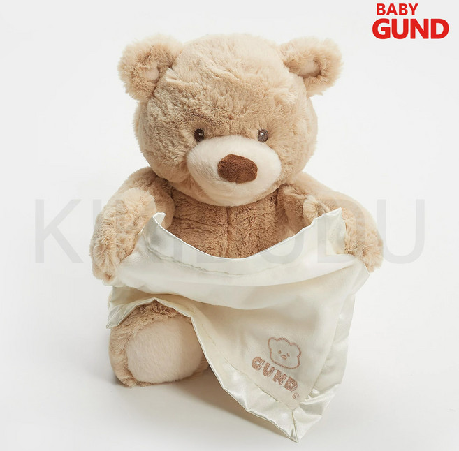 말하는 까꿍곰돌이 건드 정품, 1개, 브라운, 31cm