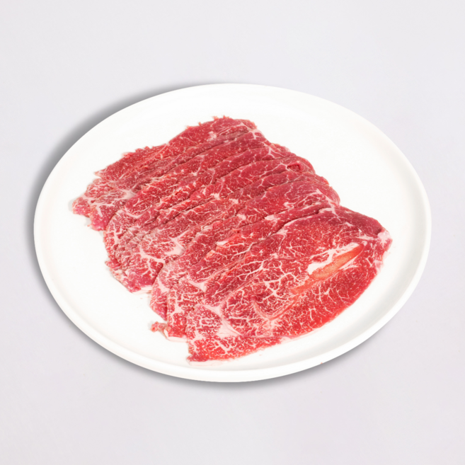 [한우이츠] 한우 1++등급 등심 슬라이스 냉동, 3개, 200g