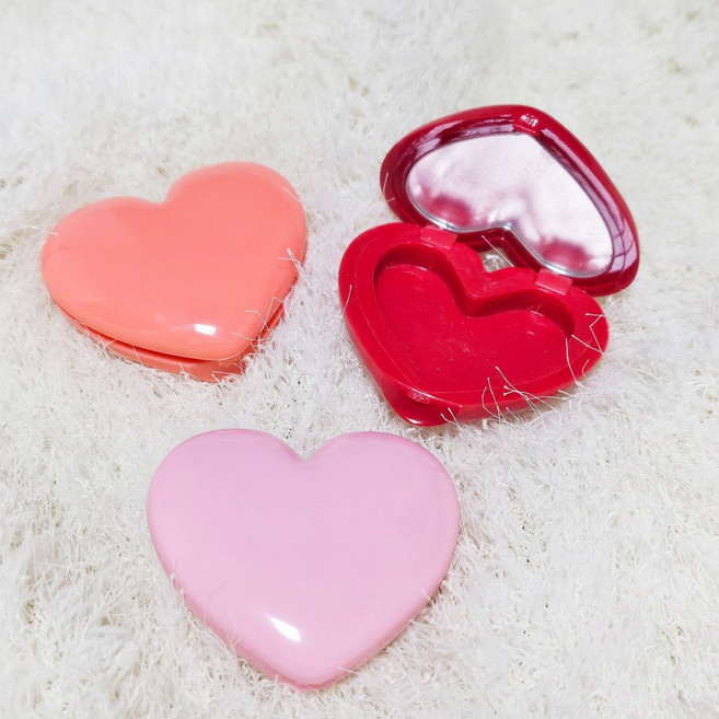 아트박스/굿즈하우스 하트 립밤케이스 귀여운 립밤 용기 공병, 핑크, 1개