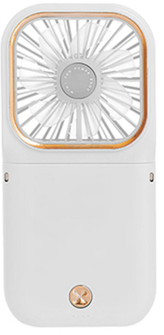 휴대용 선풍기 겸용 보조배터리 180도각도조절/3단계바람/스마트폰 거치기능/대용량 배터리, 화이트