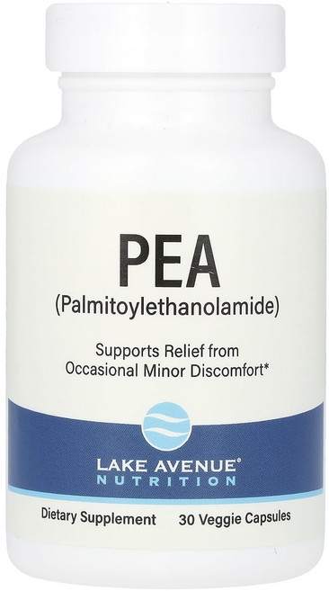 Lake Avenue Nutrition 팔미토일에탄올아마이드(PEA) 600mg 베지 캡슐 30정(캡슐당 300mg), LakeAvenueNutrition팔미토일에탄올아마이드, 1개, 30정