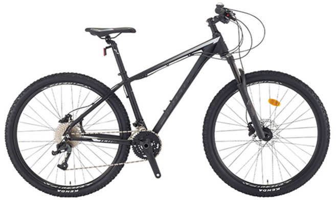 스마트자전거 테트라 7XX MTB 2024년 69.9cm(27.5인치) 33단 유압식디스크브레이크 입문용 미조립, 1개, 180cm, M사이즈 무광블랙
