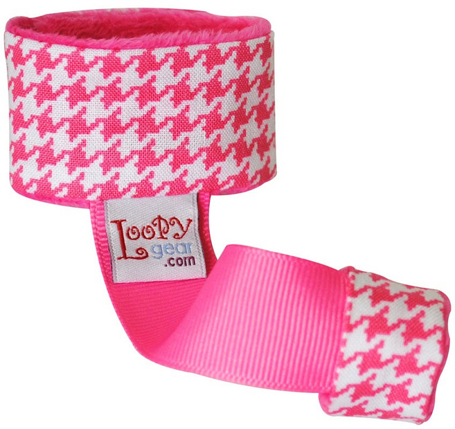 Loopy Gear 寶寶玩具手腕帶, 1個, 粉色千鳥格