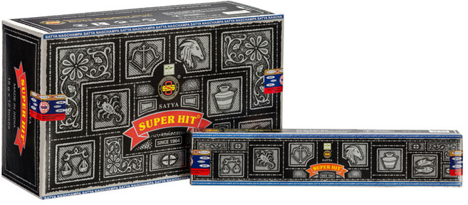사티아 나그참파 인센스 스틱 15g x 12p 180g, 슈퍼히트