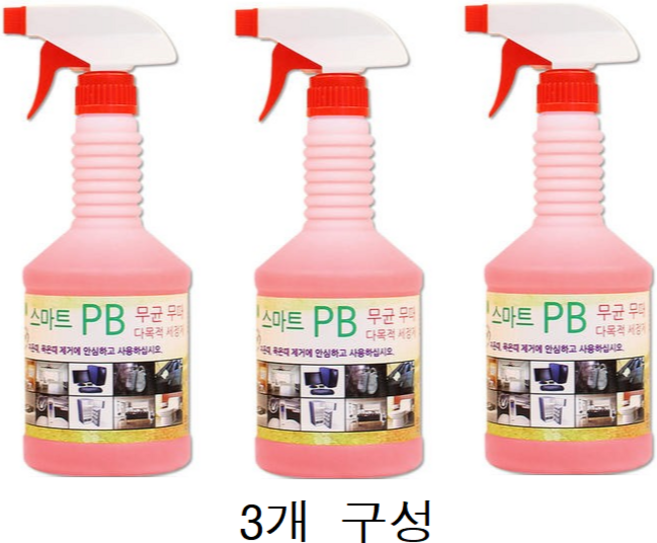 크로바 다목적세정제 700ml x 3개, 크로바 다목적세정제 700ml x 3개/무료배송