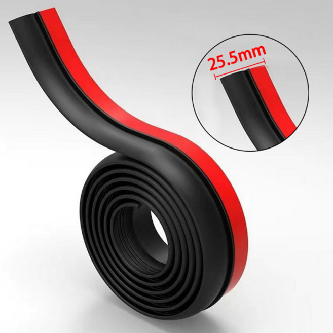 범용 자동차 지붕 트렁크 커버 가장자리 방진 방수 씰 스트립 자동차 고무 씰링 스트립 솔라 방지 내구성, Black 25.5MM