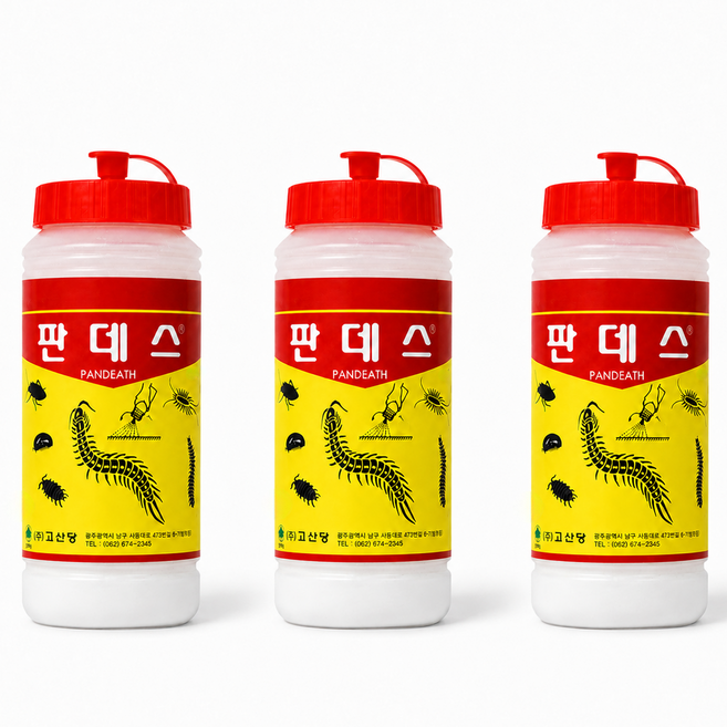 NEW 뉴 판데스 350g 지네 노래기 해충퇴치 살충제, 3개, 1개입