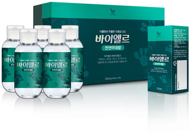식물유래 수용성 규소 바이엘르 천연미네랄, 5개, 100ml