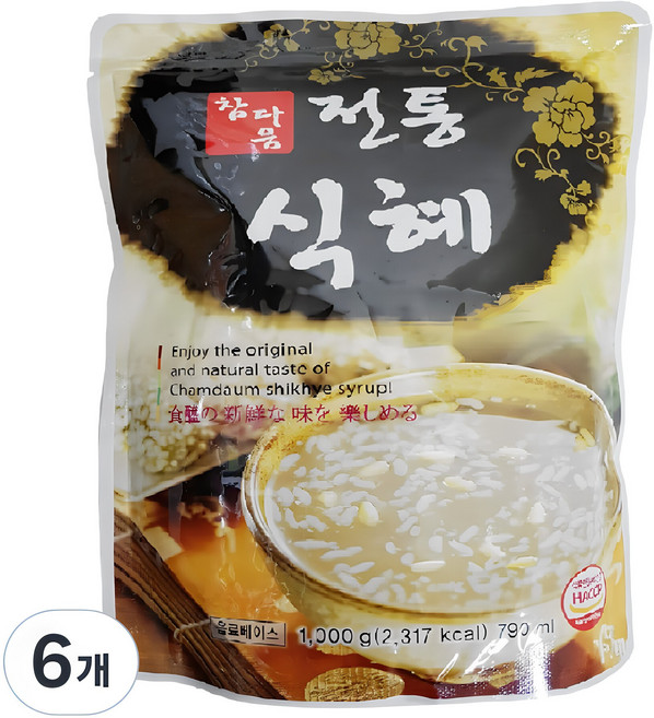 파낙스 참다음 전통식혜, 790ml, 6개