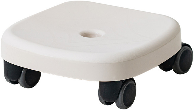 이동의자 앉은뱅이 회전의자, 화이트