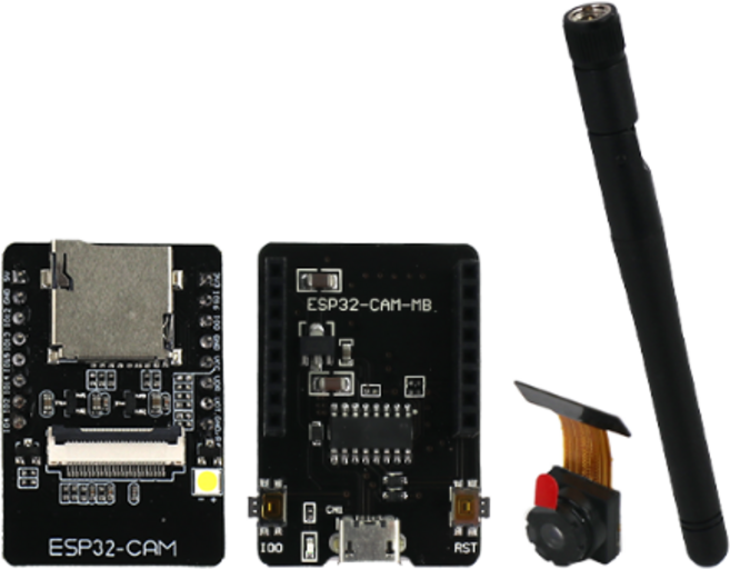 아두이노 ESP32-CAM 보드+카메라+연결보드+안테나(2.4G) 세트, 1개