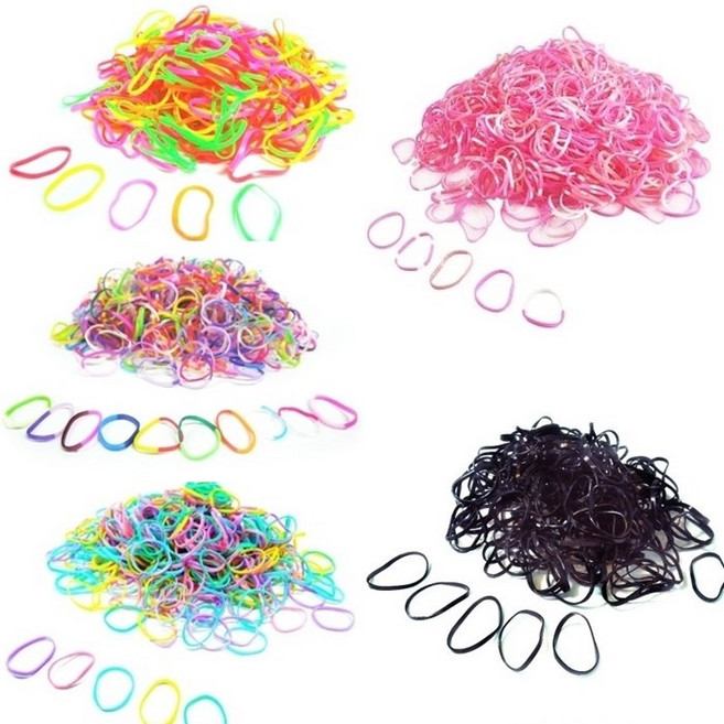 KC인증 국내산 유아 아동 고무줄 25g 50g 100g 대용량 헤어 고무 밴드 머리끈