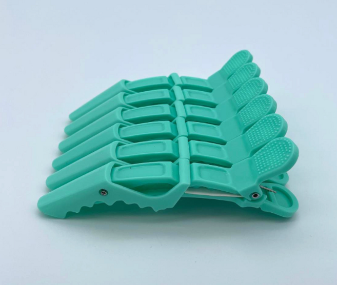 미용실 헤어집게핀 대형, 민트, 12개