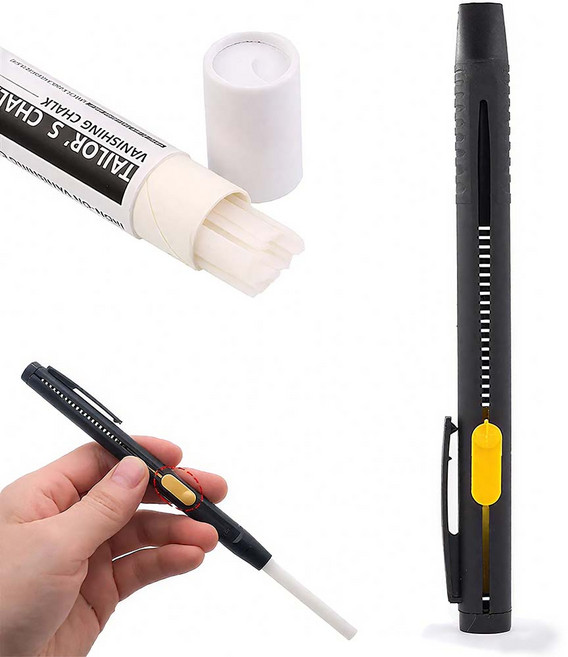 루이 DIY 재봉도구 가열 지움 가능한 의류 마커 펜 면/데님/폴리에스터 전용, 블랙, 1개