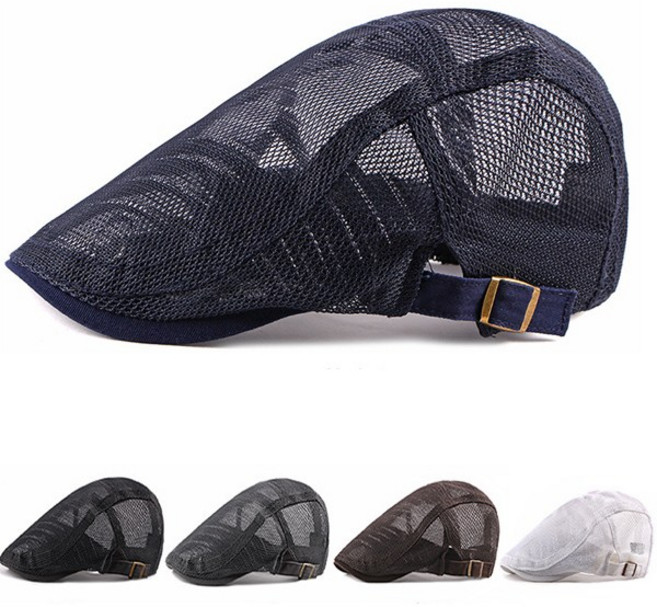 남자 남성 메쉬 빵모자 위생 여름 베레모 모자 망사 헌팅캡