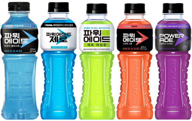 파워에이드 5종세트 라임향4P 스칼렛4P 마운틴4P 제로4P 퍼플4P 600ml