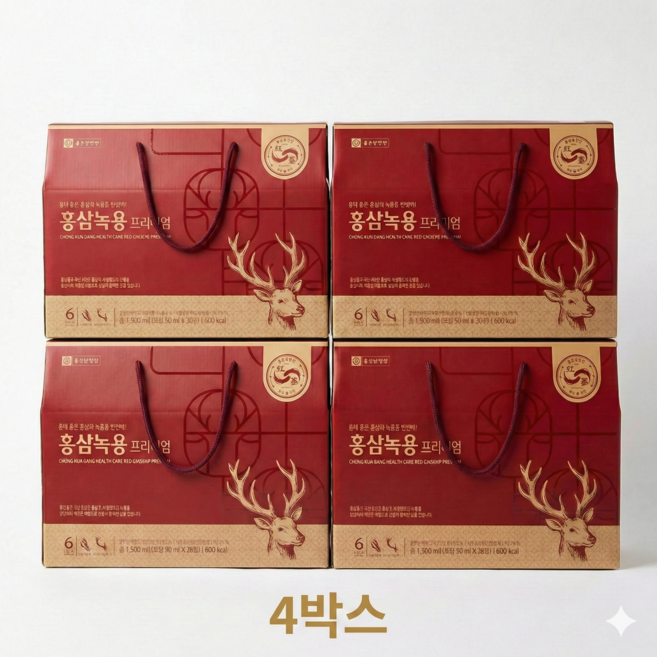종근당건강 홍삼녹용 프리미엄, 1.5L, 4개