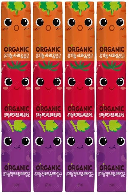 오가닉유기농 크니쁘니트니125ml 각4개씩 (총12팩), 125ml - 쿠팡