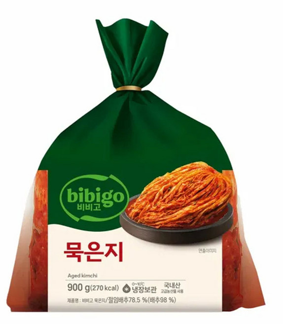 CJ 비비고 묵은지 900g, 1세트